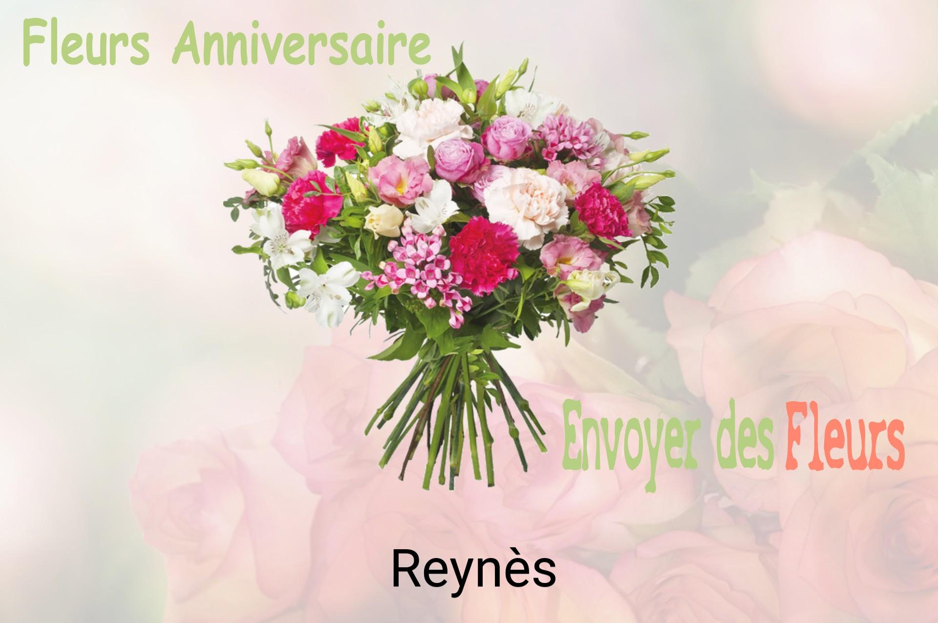 Bouquet de fleurs d’anniversaire livré à Reynès