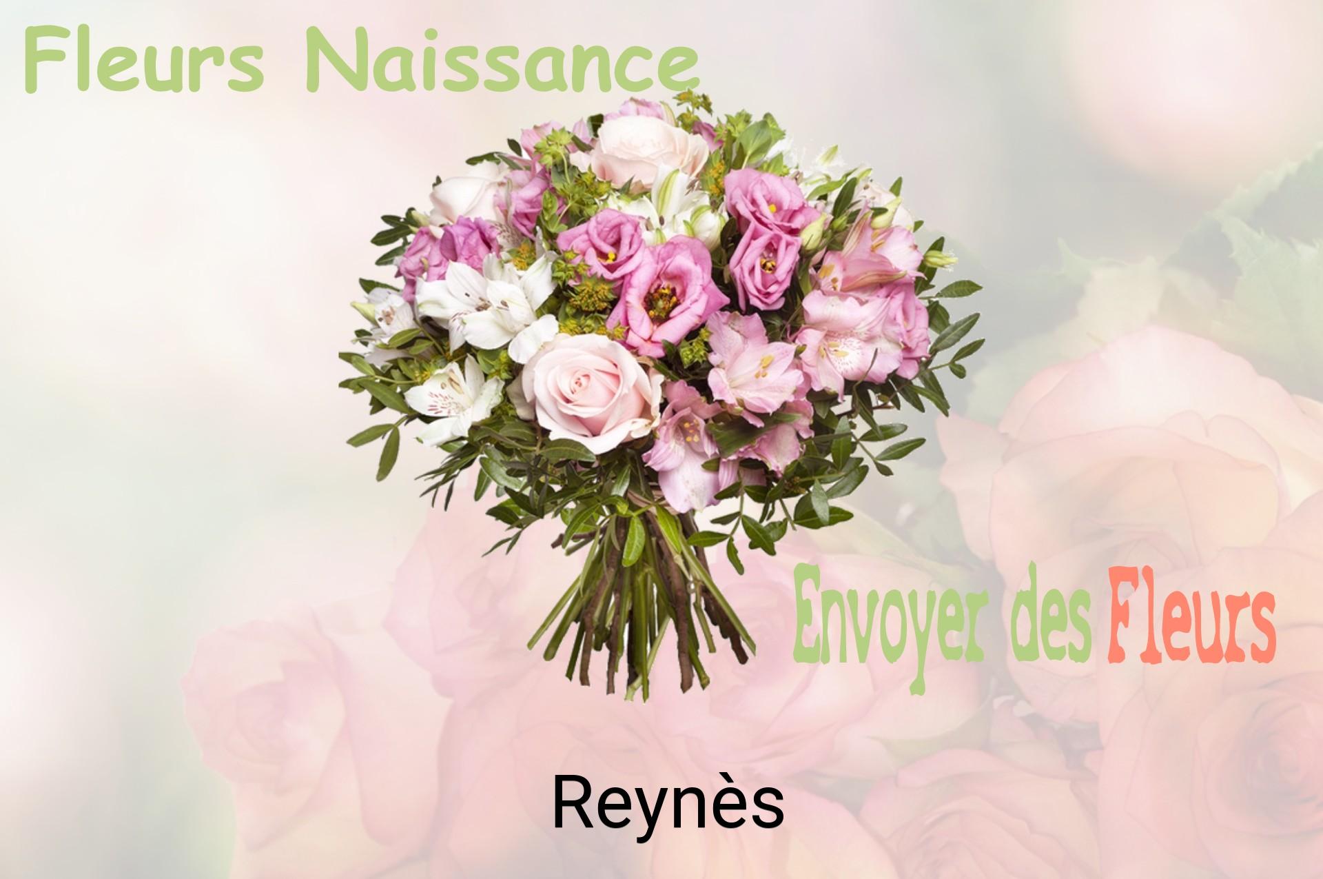 Bouquet de fleurs de naissance livré à Reynès